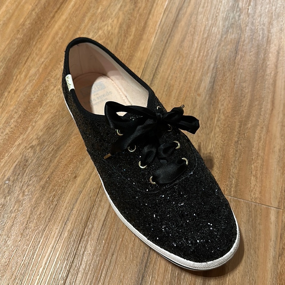 Keds X Kate Spade Glitter Sneakers - black W7.5